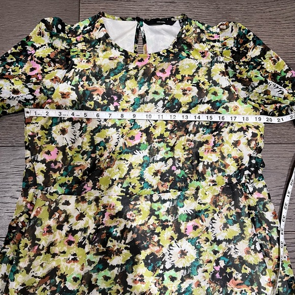 Womens Vero Moda mini skater floral dress sz L - Picture 6 of 12